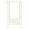 vidaXL Work Bench White 110x50x80 cm Solid Wood Pine