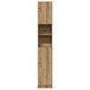 vidaXL Bathroom Cabinet Artisan Oak 32x25.5x190 cm Engineered Wood