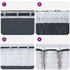 vidaXL Velvet Curtains 2 pcs Silver Grey 245 x 140 cm Velvet