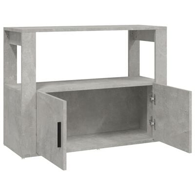 vidaXL Sideboard Concrete Grey 80x30x60 cm Engineered Wood