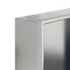 vidaXL Shower Niche Brushed Silver 32x62x9 cm Stainless Steel