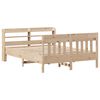 vidaXL Bed Frame without Mattress 140x190 cm Solid Wood Pine