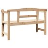 vidaXL Outdoor Bench Natural 119 x 44 x 76 cm Solid Pine Wood