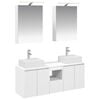 vidaXL Bathroom Cabinet Set 5 pcs White Engineered Wood
