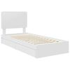 vidaXL Storage Bed with Headboard White 75 x 190 cm Engineered Wood