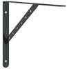 vidaXL Shelf Brackets 4 pcs 40x2.5x25 cm Black Stainless Steel