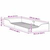 vidaXL Bed Frame Brown 80 x 220 cm Solid Pine Wood
