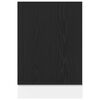vidaXL Dishwasher Panel Lyon Black Oak 45x1.5x67 cm Engineered Wood