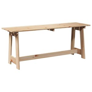 vidaXL Outdoor Bench Natural 119 x 47 x 35 cm Solid Pine Wood