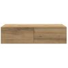 vidaXL Wall Shelf with Drawers Artisian Oak 60x26.5x15 cm Engineered Wood