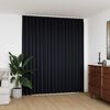 vidaXL Blackout Curtain with Hooks Black 290x245 cm