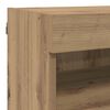vidaXL TV Wall Units with LED 5 pcs Artisan Oak 80 x 30 x 40 cm