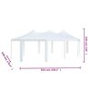 vidaXL Gazebo 834x448x320 cm White
