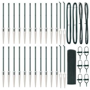 vidaXL Welded Wire Fence with Spikes 50 x 0.4 m (W x H)