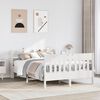 vidaXL Bed Frame without Mattress White 120x200 cm Solid Wood Pine