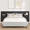 vidaXL Headboard with Cabinet 3 pcs Black Oak Engineered Wood