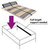 vidaXL Slatted Bed Base without Mattress with 42 Slats 7 Zones 120x200 cm