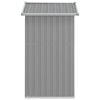 vidaXL Garden Shed Grey 126x97.5x177 cm Galvanised Steel