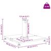 vidaXL Parasol Base Dark Grey 45 x 45 x 31 cm