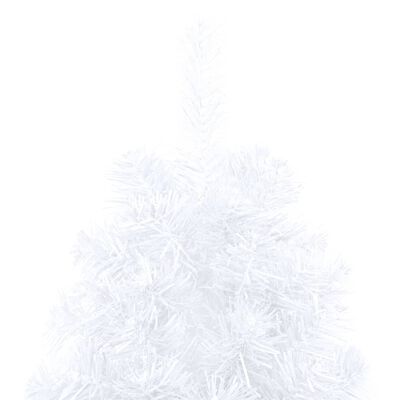 vidaXL Artificial Half Pre-lit Christmas Tree with Ball Set White 120 cm