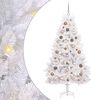 vidaXL Artificial Christmas Tree 180 cm PVC and Steel White