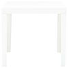 vidaXL Garden Table White 78x78x72 cm Plastic