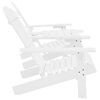 vidaXL Garden Adirondack Chair Solid Fir Wood White