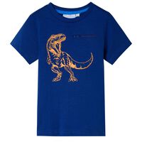 Kids' T-shirt with Short Sleeves Dark Blue 92