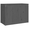 vidaXL Laundry Box Grey 88.5x44x66 cm Solid Wood Pine