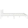 vidaXL Bed Frame without Mattress White Solid Wood Small Double