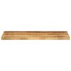 vidaXL Table Top 80x30x2.5 cm Rectangular Solid Wood Rough Mango