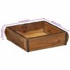 vidaXL Tray with Storage Brown 29 x 31 x 10 cm Solid Reclaim Wood