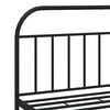 vidaXL Metal Bed Frame without Mattress with Headboard Black 183x213cm
