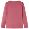 Kids' T-shirt with Long Sleeves Dark Red 116