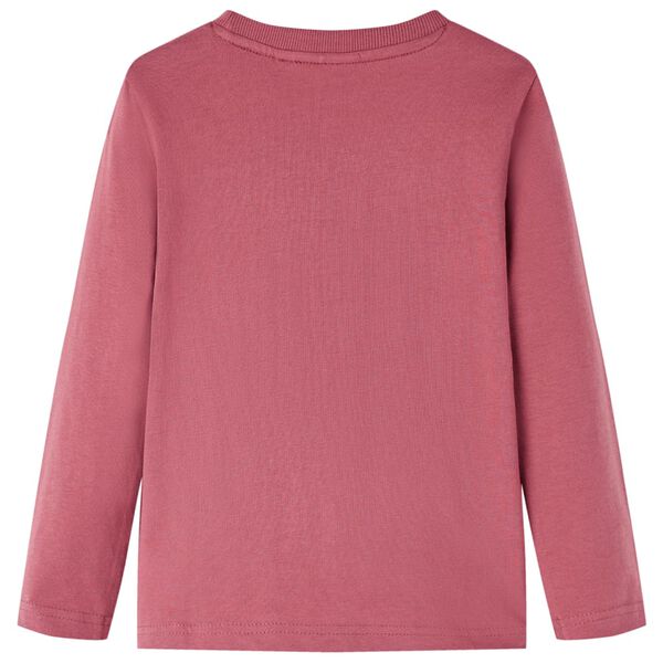 Kids' T-shirt with Long Sleeves Dark Red 116