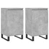 vidaXL Sideboards 2 pcs Concrete Grey 40x35x70 cm Engineered Wood