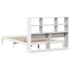 vidaXL Bookcase Bed without Mattress White 140x190cm Solid Wood Pine