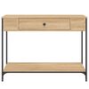 vidaXL Console Table Sonoma Oak 100x34.5x75 cm Engineered Wood