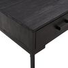 vidaXL Coffee Table Black 90x50x35 cm Solid Pinewood
