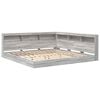 vidaXL Bookcase Bed Grey sonoma 180 x 200 cm Engineered wood