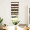 vidaXL Zebra Blind Brown 40x100 cm Fabric Width 35.9 cm Polyester