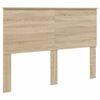vidaXL Bed Frame with Headboard Sonoma 140 x 190 cm Solid Pine Wood
