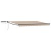 vidaXL Electric Retractable Awning Beige and Anthracite 4 x 3 m