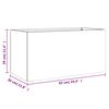 vidaXL Planter Silver 62x30x29 cm Galvanised Steel