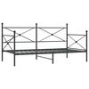 vidaXL Day Bed without Mattress Black 100x200 cm Steel