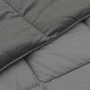vidaXL Summer Duvet Quilted Light Grey 220 x 260 cm Microfiber