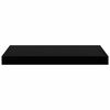vidaXL Floating Wall Shelves 2 pcs Black 50x23x3.8 cm MDF