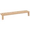 vidaXL Wall Hanging Rack Beige 62 x 10 x 12.5 cm Solid Walnut wood