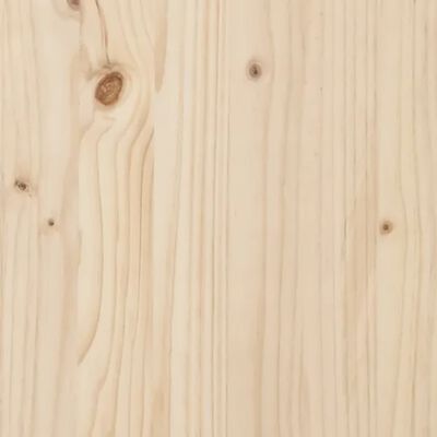 vidaXL Wall Headboard 127.5x3x80 cm Solid Wood Pine