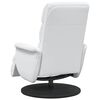 vidaXL Recliner Chair with Footrest White 98 x 71 x 106 cm PU